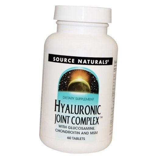 Hyaluronic Acid with Glucosamine Chondroitin and MSM, Hyaluronic Joint Complex, Source Naturals 60 tabs (03355008) 60tab