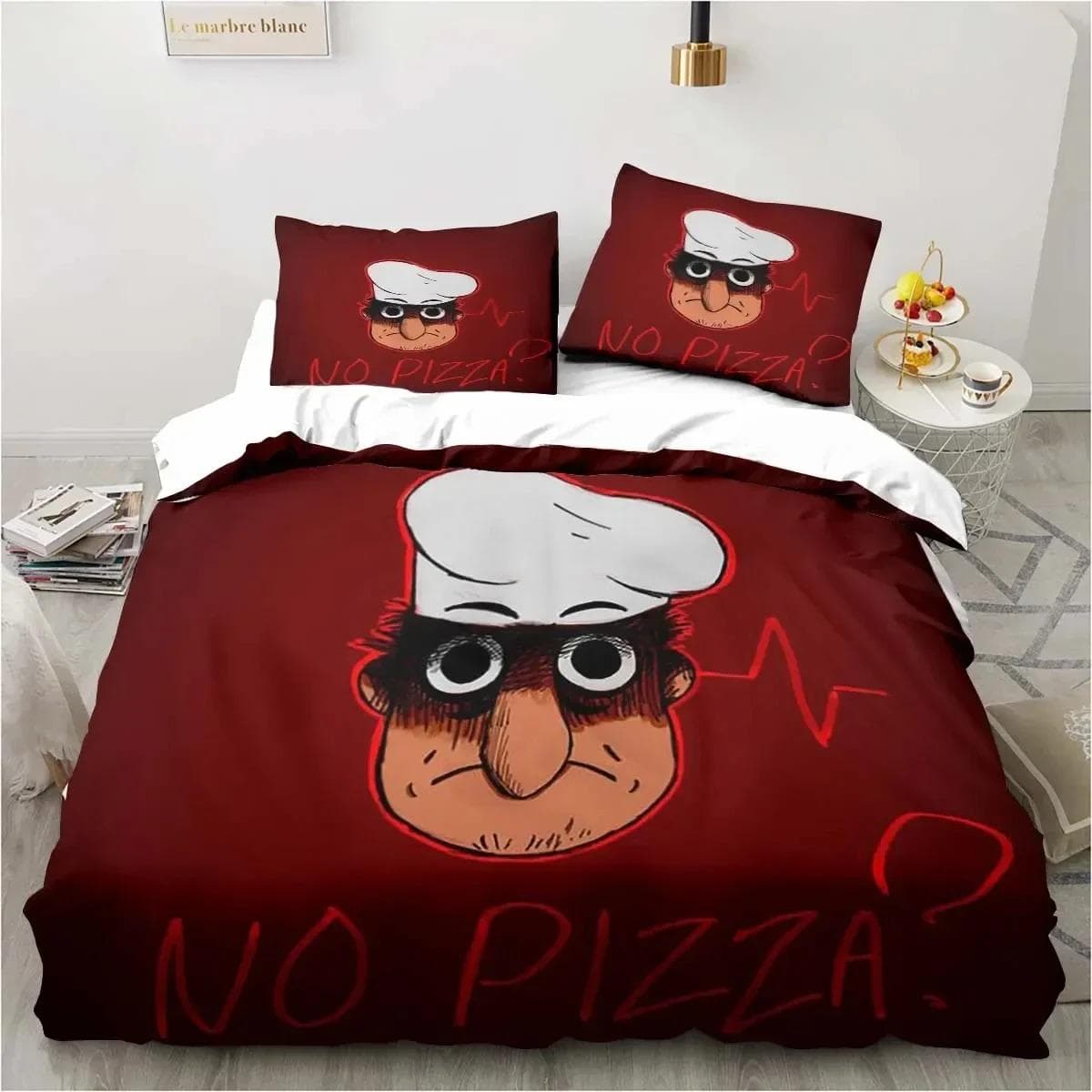 Pizza Tower Classic Pixel Style Game Bedding Set Duvet Cover Bed Set Quilt Cover Pillowcase Comforter king Queen Size Boys Adult US Queen 228x228cm