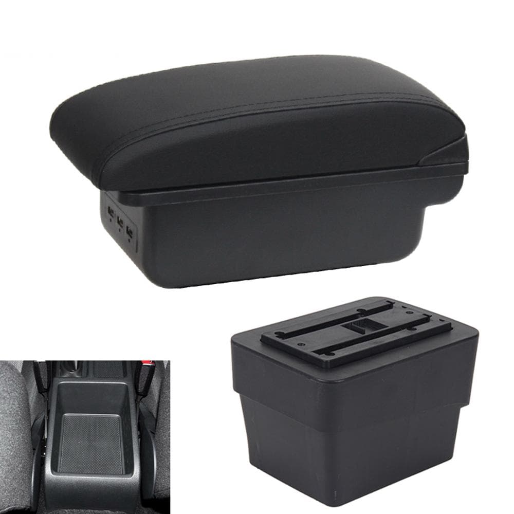 For Skoda Octavia Armrest For Skoda Octavia Mk3 A7 2014-2017 Car Armrest Box Retrofit Parts Storage Accessories USB black