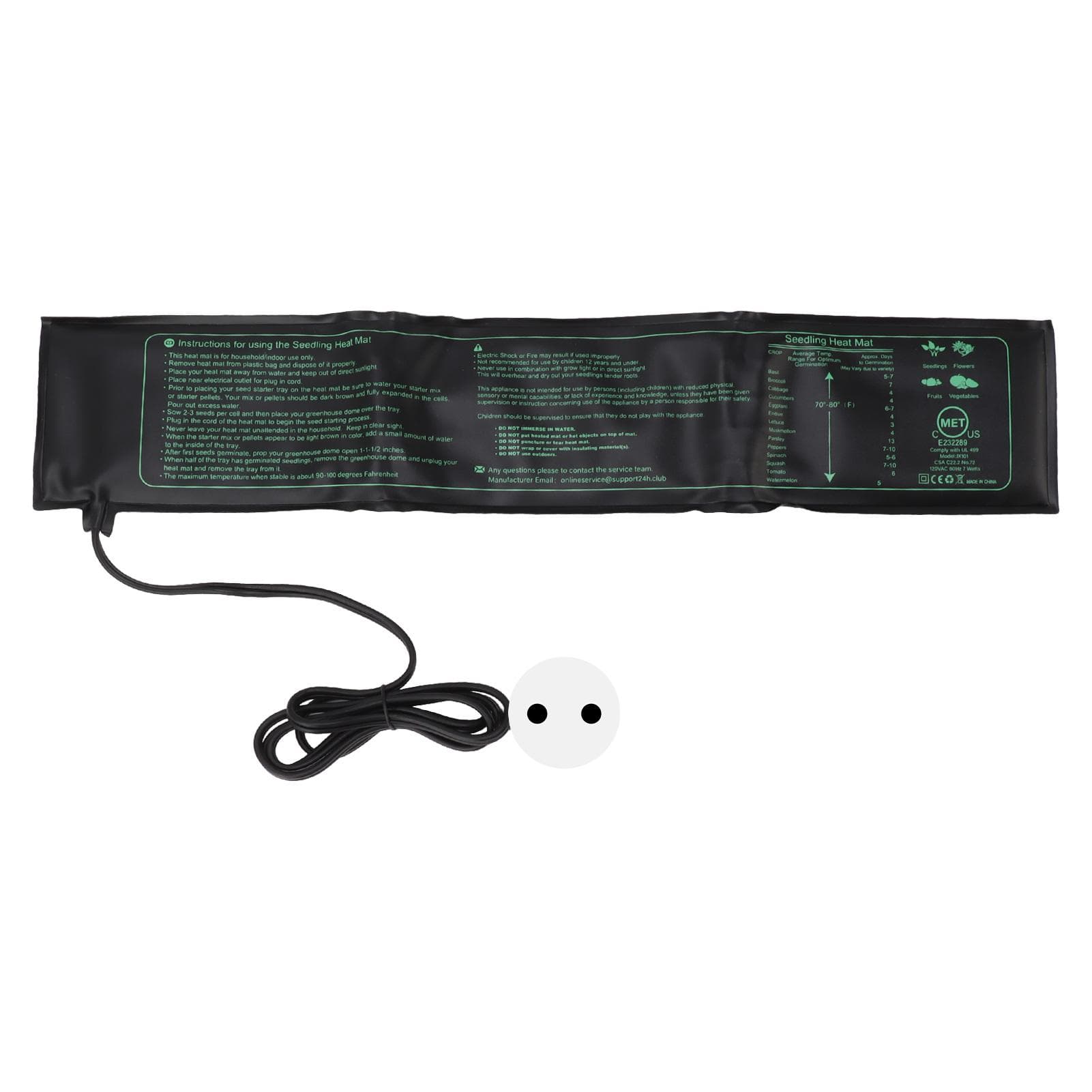 Seedling Heat Mat Waterproof Foldable Safe Seedling Heating Pad for Indoor Plants Germination
