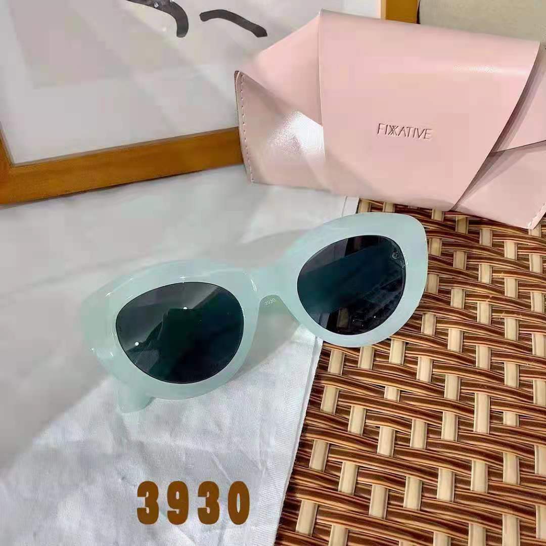 European American Style Sunglasses Women Cat Eye Shape Anti-reflective Sun Glasses for Holiday Travelling Fashion Female