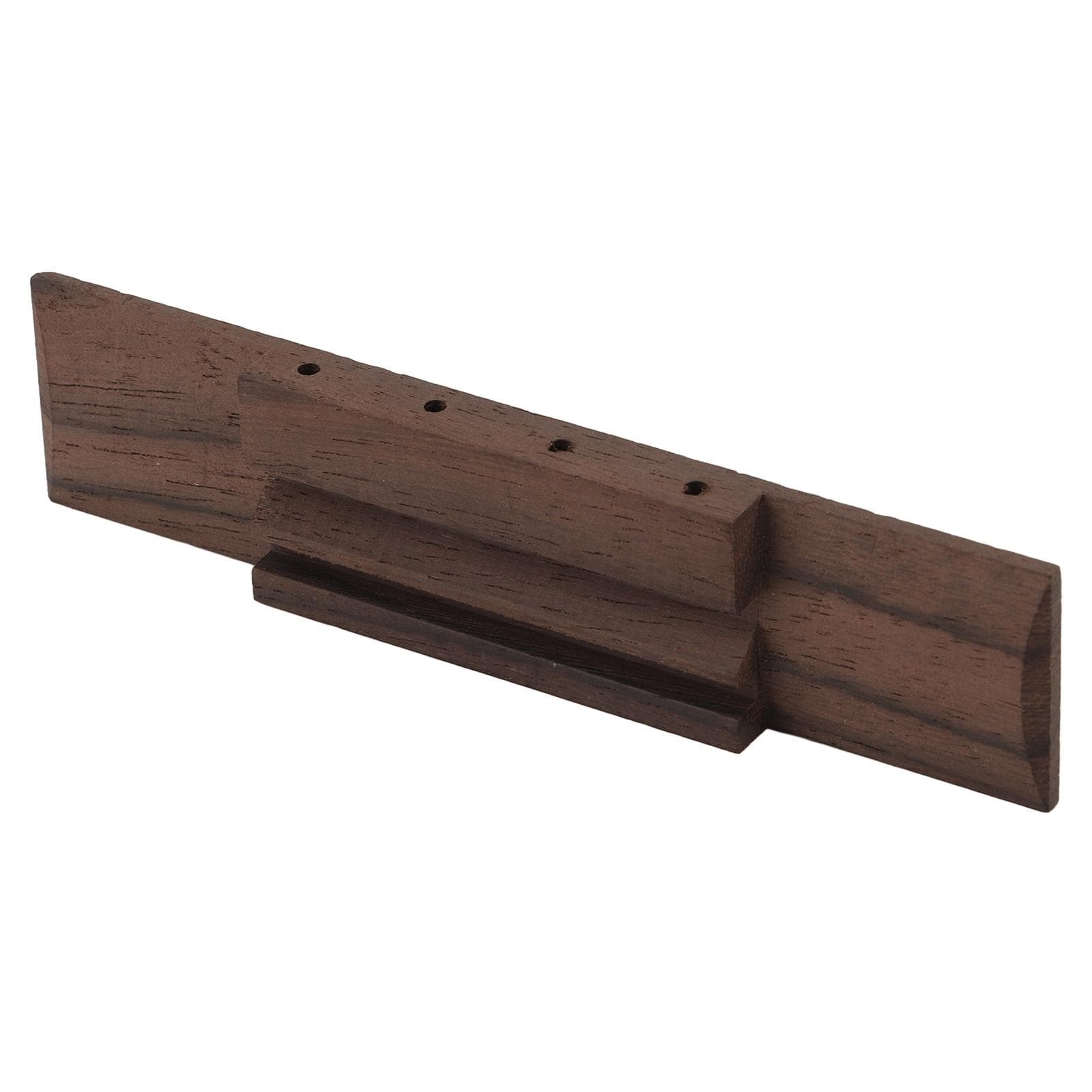 4 String Ukulele Bridge Accurate Shaped Hard Rosewood Retro Guitar Bridge with Cow Bone Saddle Nut