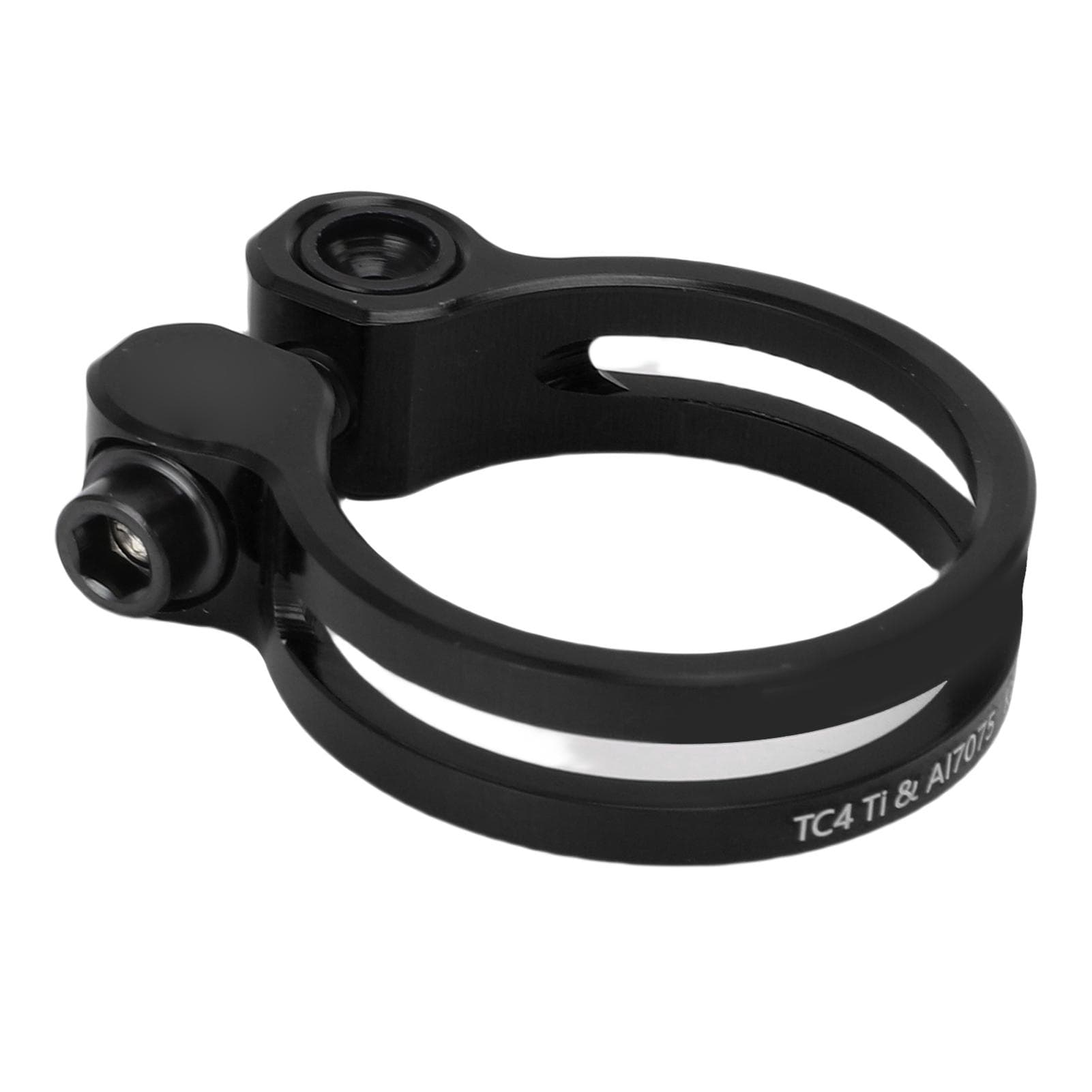 31.8mm Bike Seatpost Clamp Aluminum Alloy Hollow Seat Tube Clip for Mountain Road Bike Blue