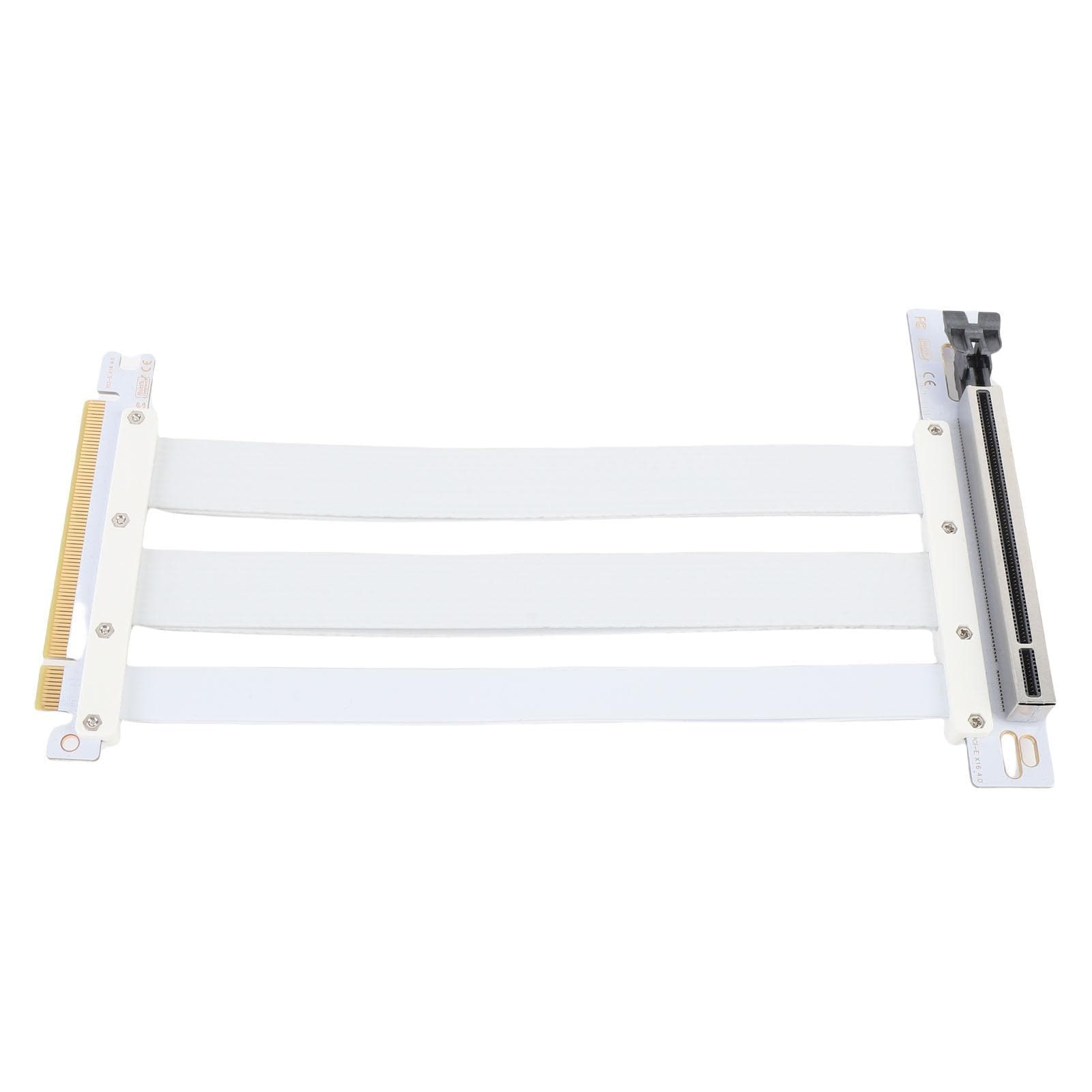 PCI-E 4.0 X16 Riser Cable Replacement for RTX4090 Ti 8900 XT GPUs 128Gbps 90 Deg Angle Flexible 10cm/3.9in
