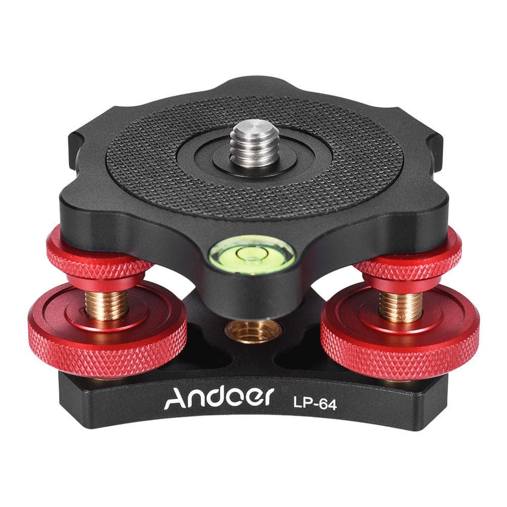 Tripod Leveling Base Bubble Level With 3/8  Screw for DSLR Camera Max.15kg