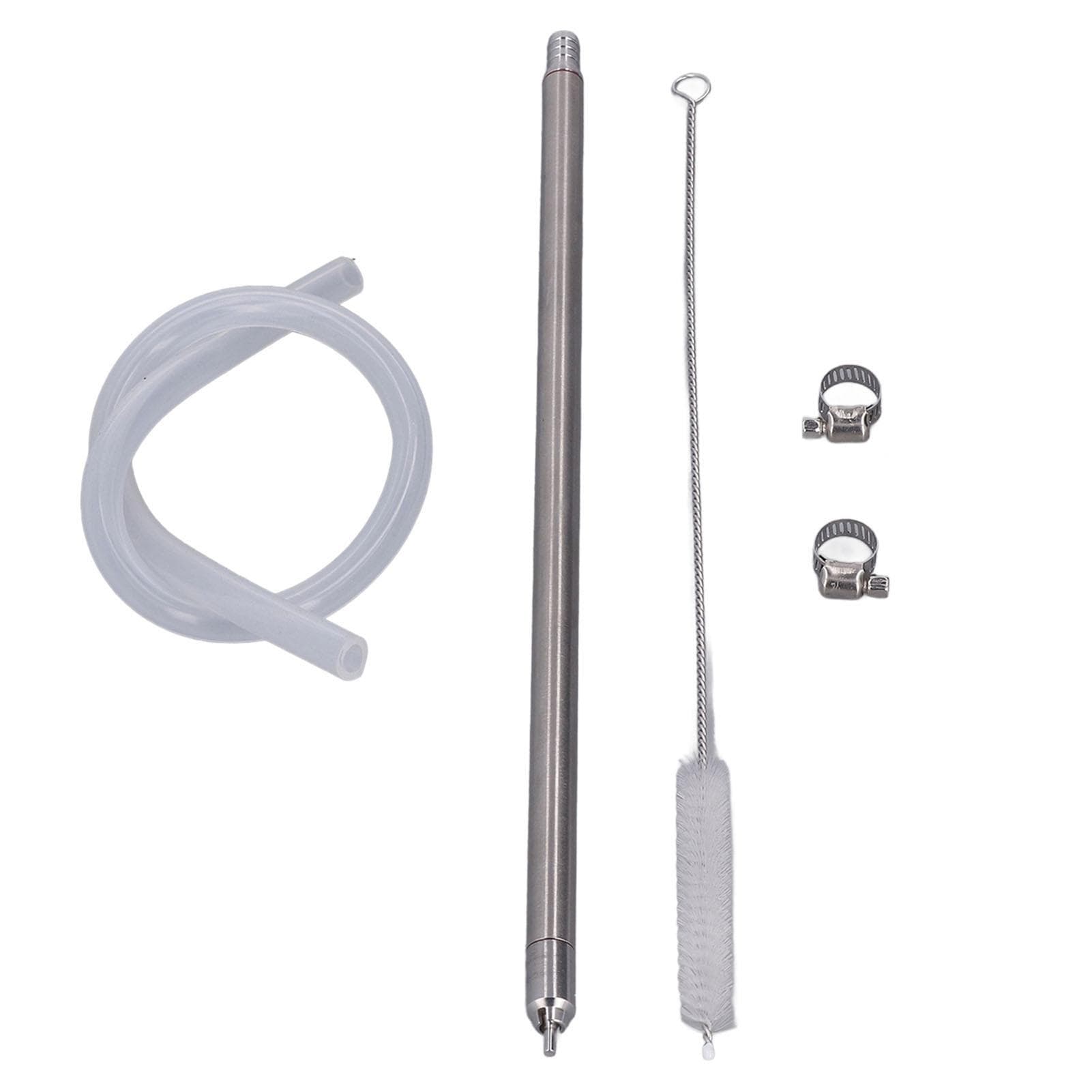 35.2cm Length Spring Loaded Beer Bottle Filler Stainless Steel Wine Bottle Filler Wand with
