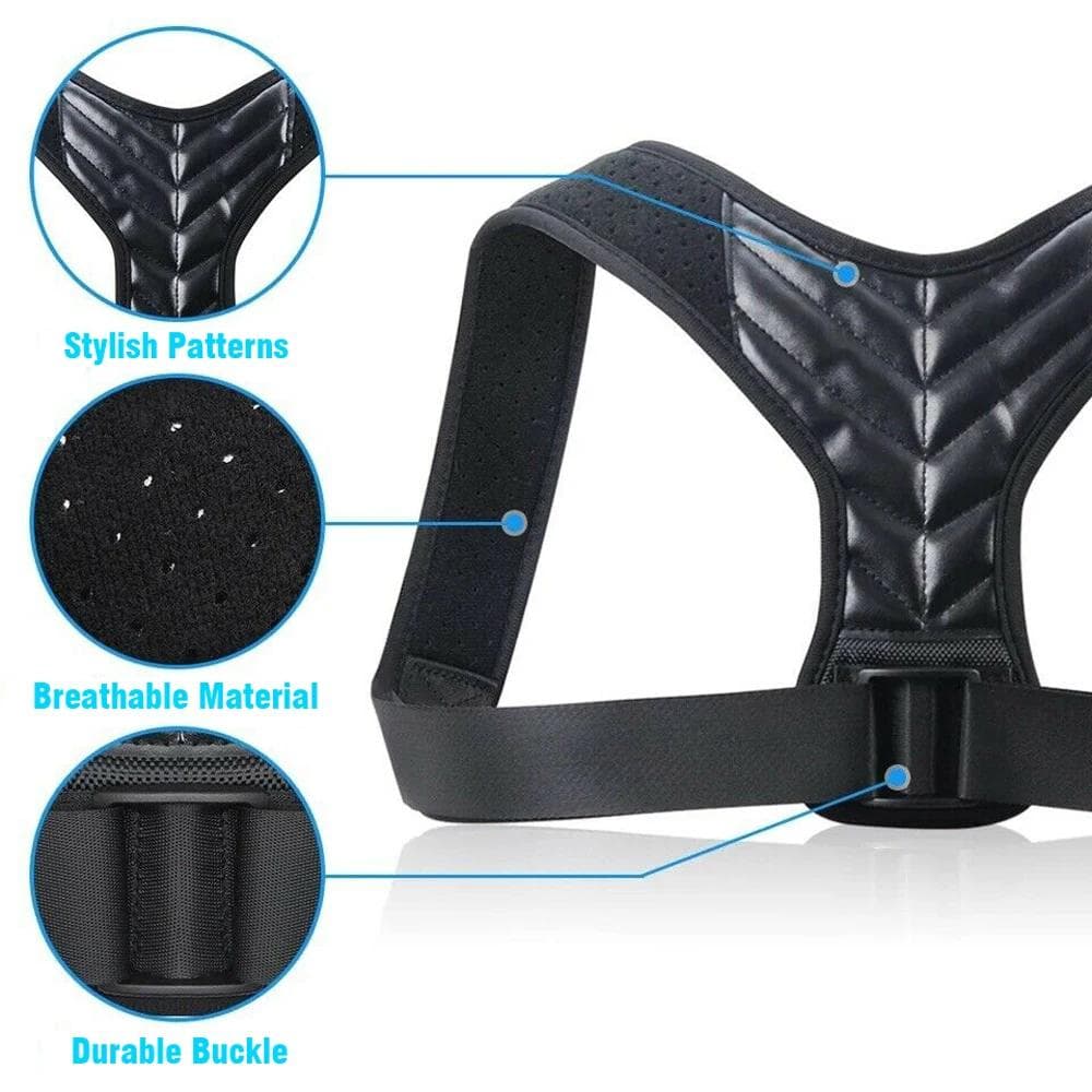 Adjustable Clavicle Posture Corrector Men Women Upper Back Brace Shoulder Lumbar Support Belt Corset Posture Correction XL