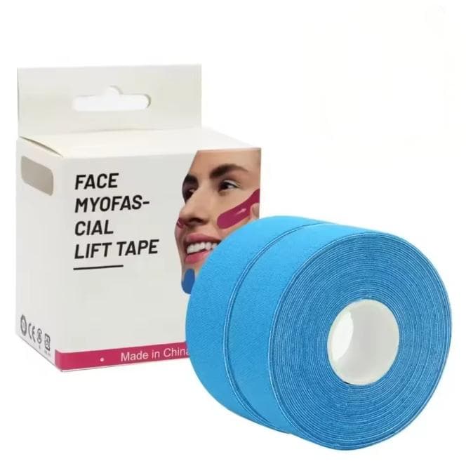 Kindmax Kinesiology Tape For Face V Line Neck Lifting Wrinkle Remover Skin Tone 2 Rolls Dropship