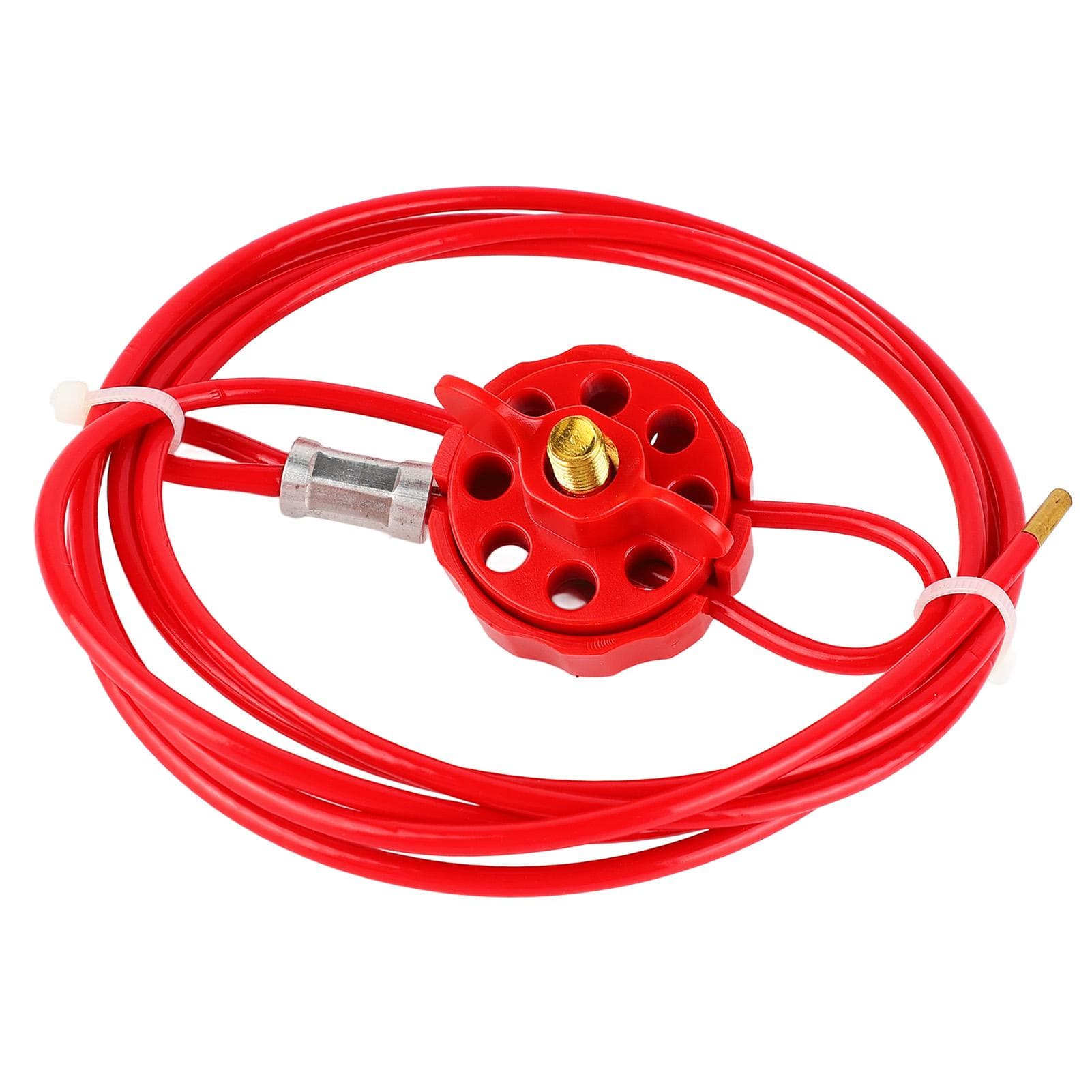 Cable Valve Lock Shutdown Maintenance Equipment Adjustable Multi Hole Security Cable Lock for