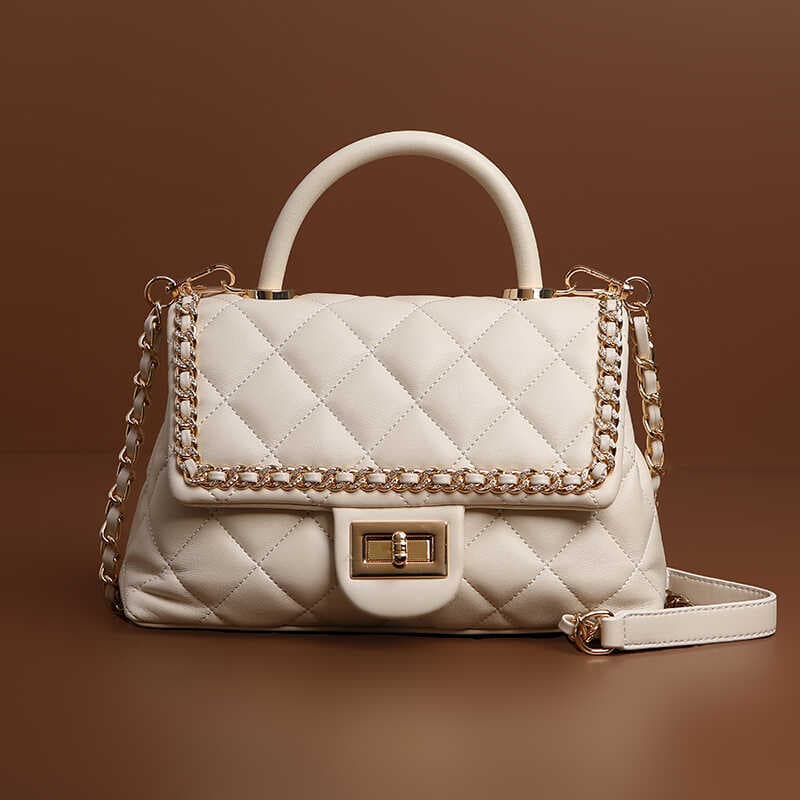 Bag for Women In Spring and Summer Fashionable and Versatile Texture Crossbody Bag Diamond Handheld Square Bag