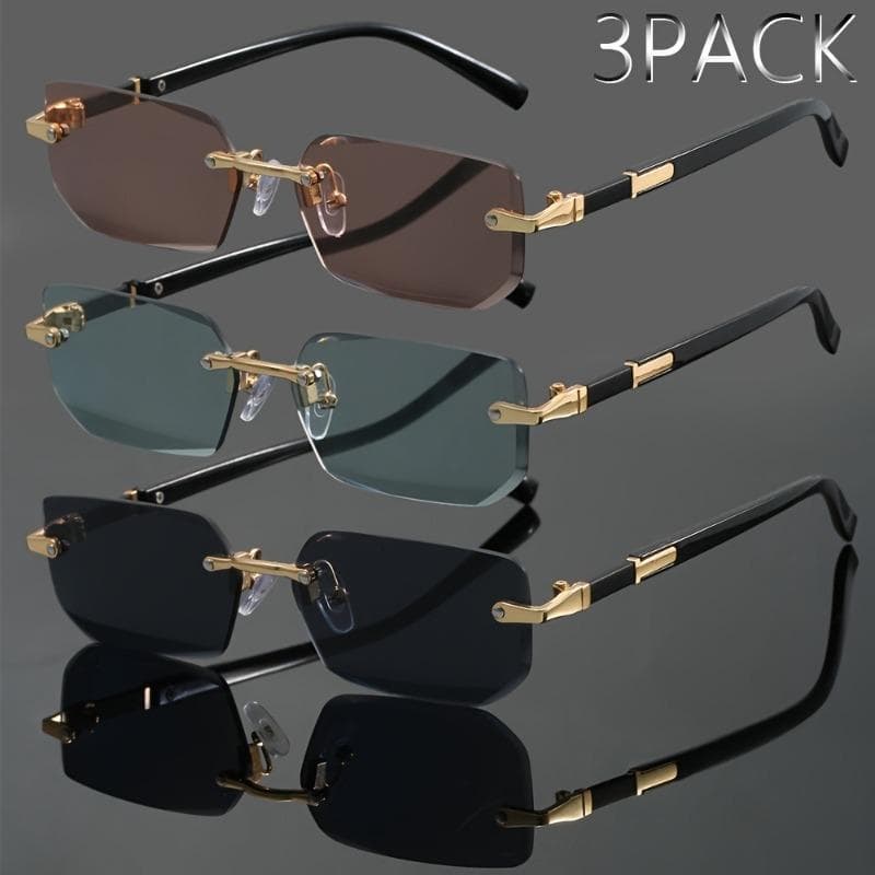 1 3 Pack Unisex Fashion Glasses Casual Streetwear Perfect Gift for Father Day Mother Day Parties Eyewear