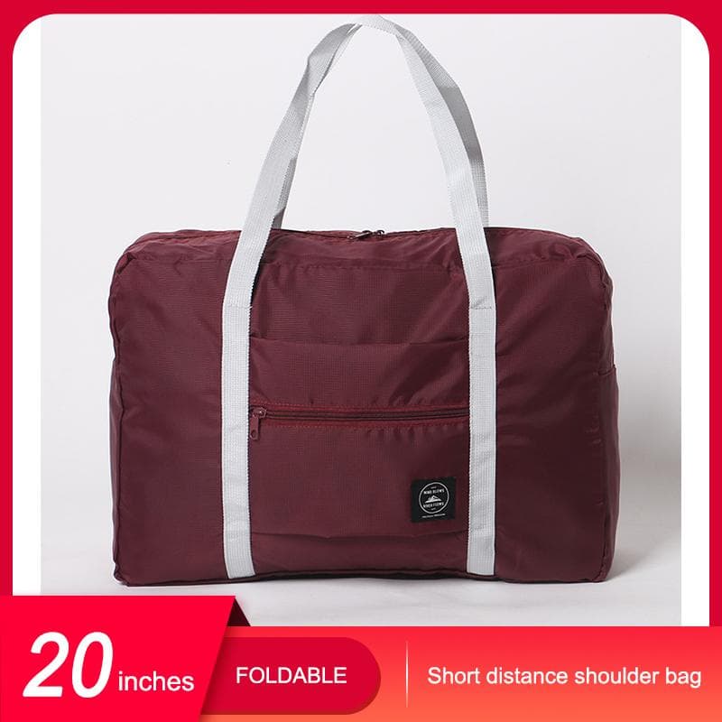Travel Bags Trolley Bags Handheld Luggage Bags Luggage Bags Short Trip Shoulder Bags Female Foldable red