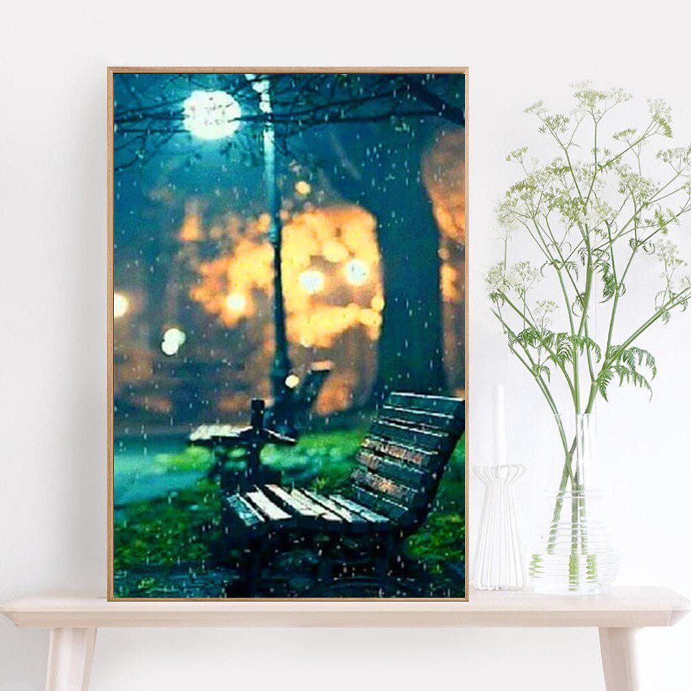Diamond Painting Full Layout New Arrival Diamond Embroidery Round Street Home Decoration Diamond Art 20X30CM