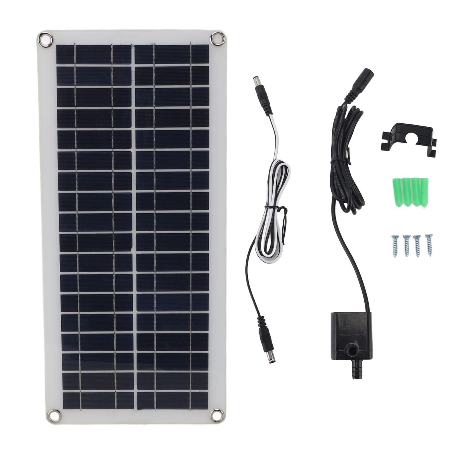 Solar Water Fountain Pump Kit Eco Friendly Energy Saving DC12V 50W Polycrystalline Solar Panel