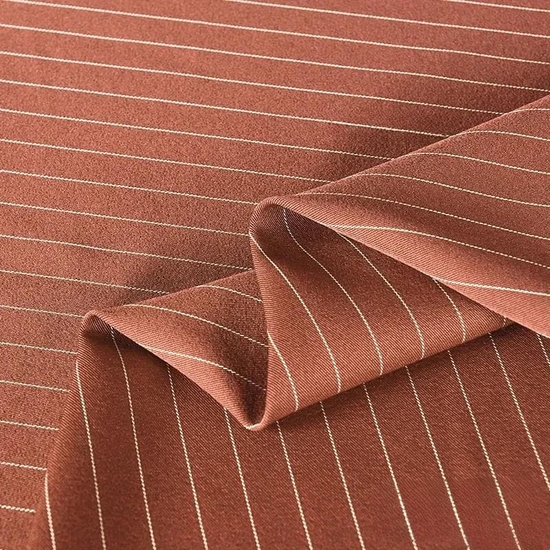 100x150cm Fine Stripe Fabric Spring Summer Fashion Skirts Suits Cloth Apparel Sewing Fabric Polyester Rayon Spandex Material 100x150cm