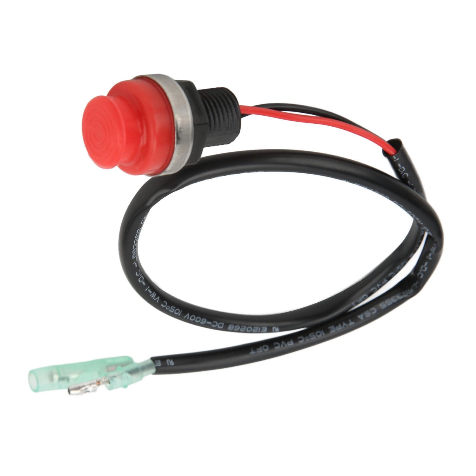 Boat Outboard Engine Motor Start Stop Switch 45cm Cable Push Type Keyless Universal for Marines