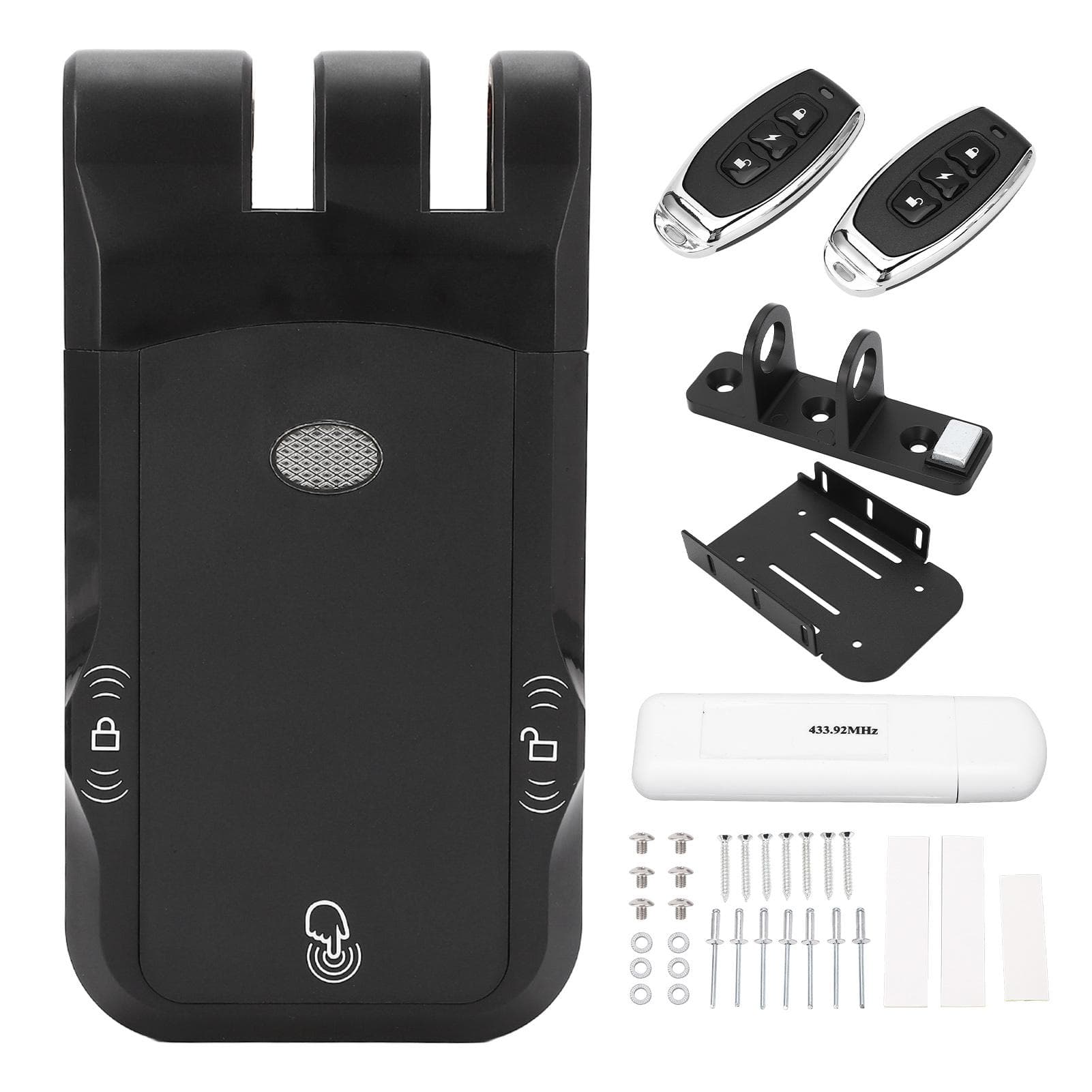 Smart Door Lock Wireless Keyless Invisible Electronic Lock Home Security Remote Control Deadbolt