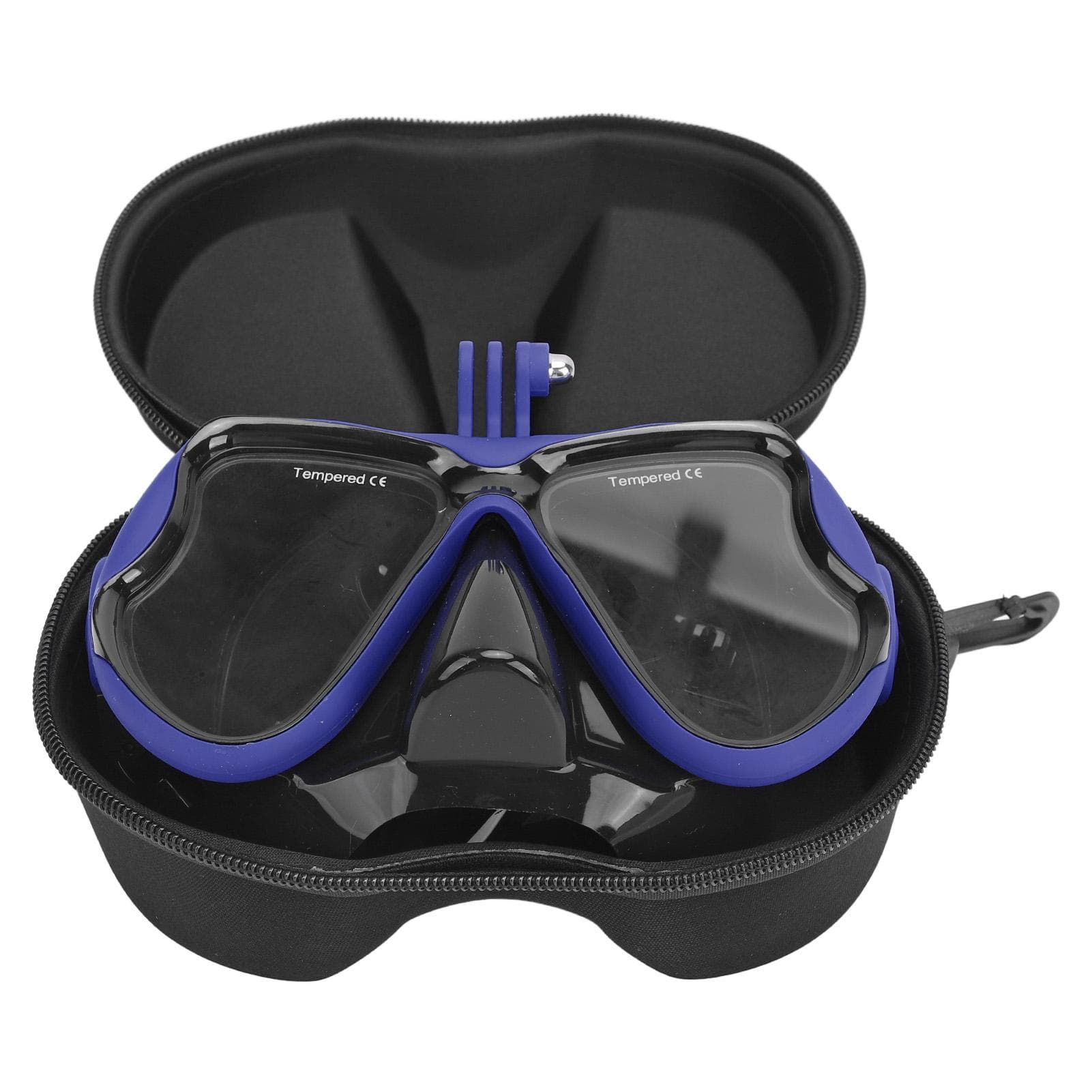 Action Camera Diving Goggles Professional Prevents Fog Tempered Lens Diving Face Cover with Mount