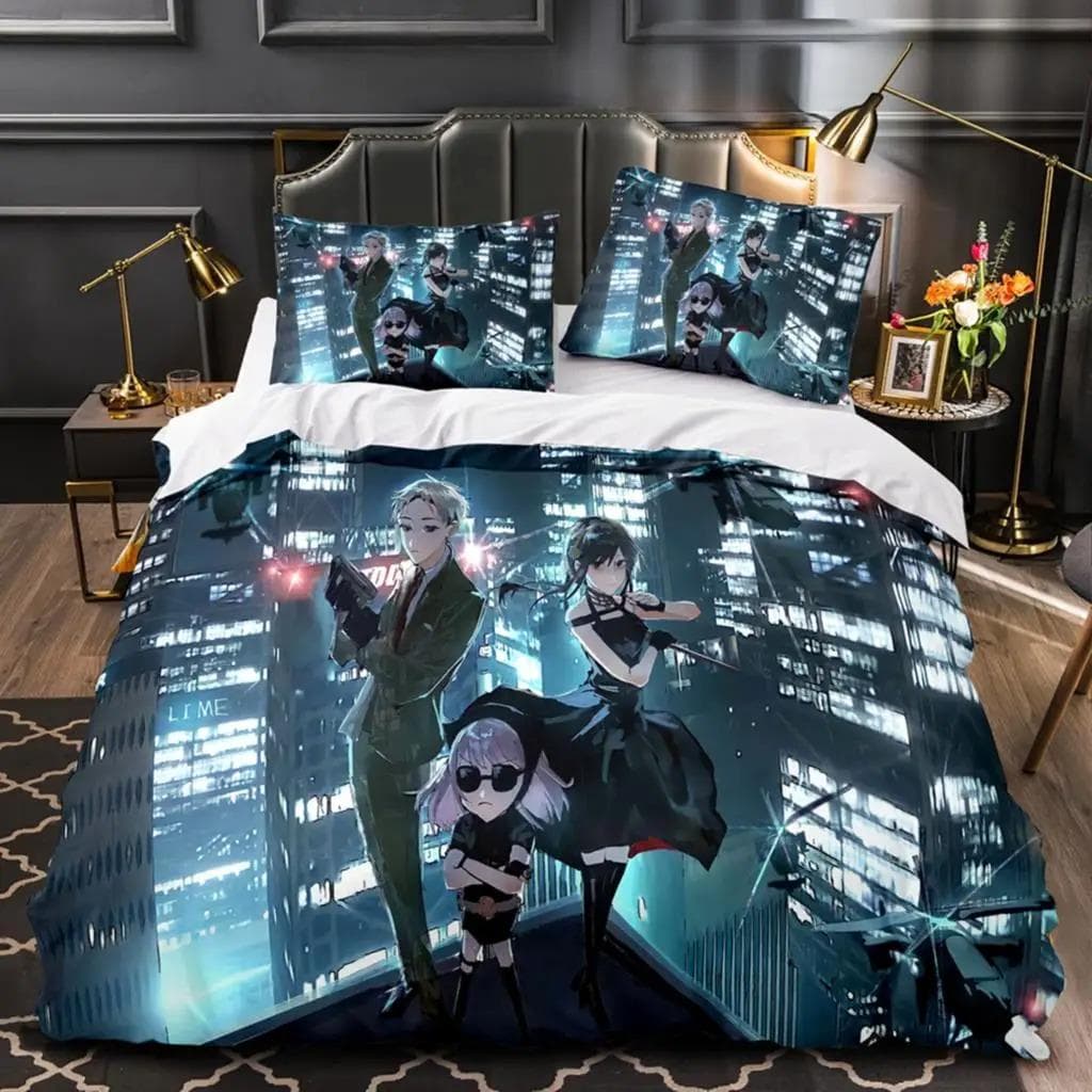 SPY×FAMILY Anime Comforter Bedding Sets Cartoon Duvet Cover Pillowcase Full Size Queen King Quilt Cover Single Double Bed AU Single 140x210cm