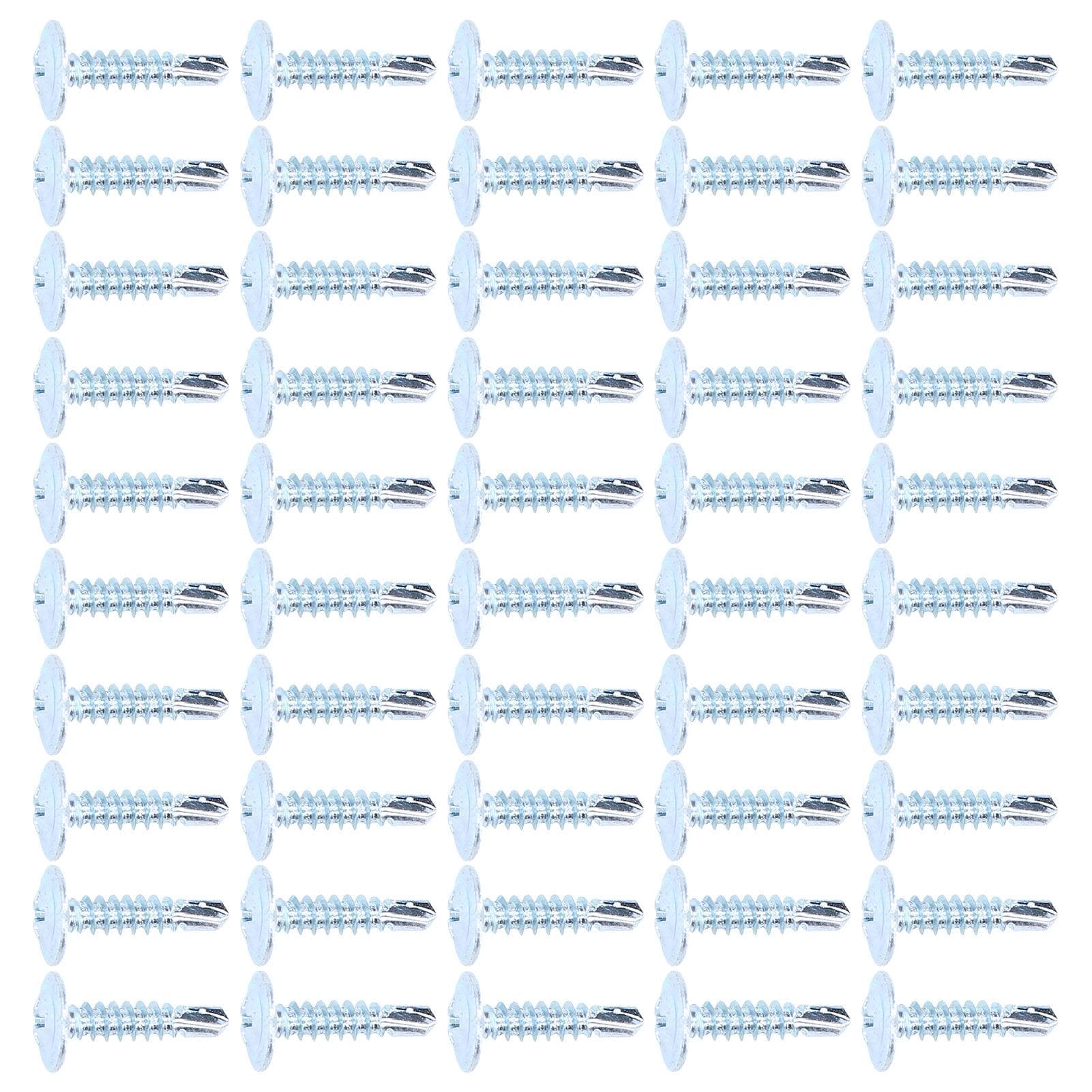 50Pcs Self Drilling Screw Cross Carbon Steel 4.2x19mm Fastener Set Kit for Repair Truss Head