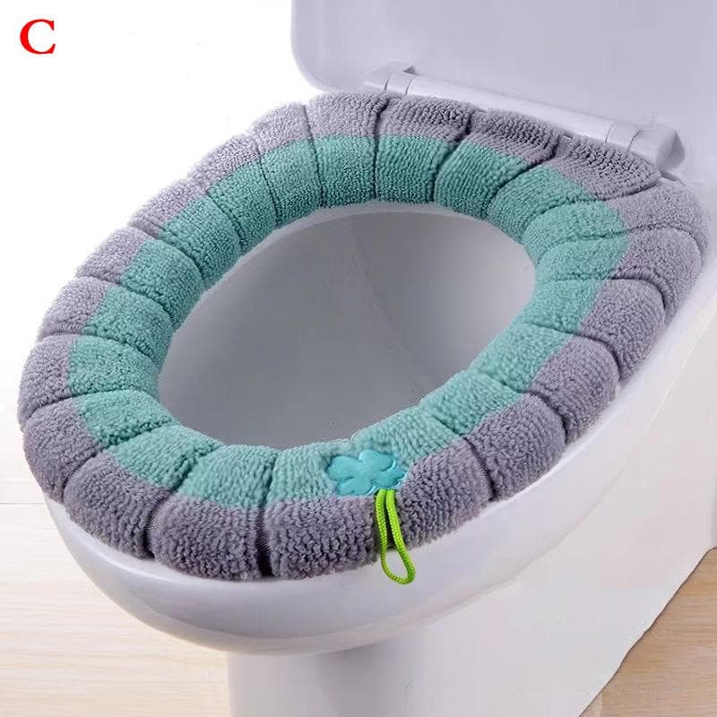 1Pcs Bathroom Toilet Seat Cover Soft Warmer Washable Mat Cover Pad Cushion Seat Case Toilet Lid Cover Accessories Bath Home C