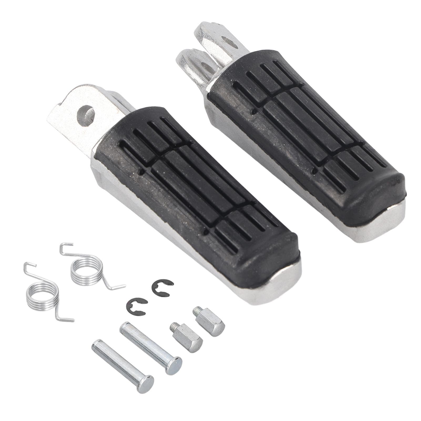 2pcs Motorcycle Front Foot Peg Footrest Metal Replacement for FZ400 FZ600 FZS600 FZS1000