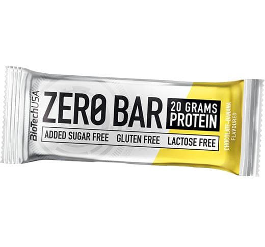 Protein bar without sugar, Zero Bar, BioTech (USA) (14084006) 50g Chocolate with banana