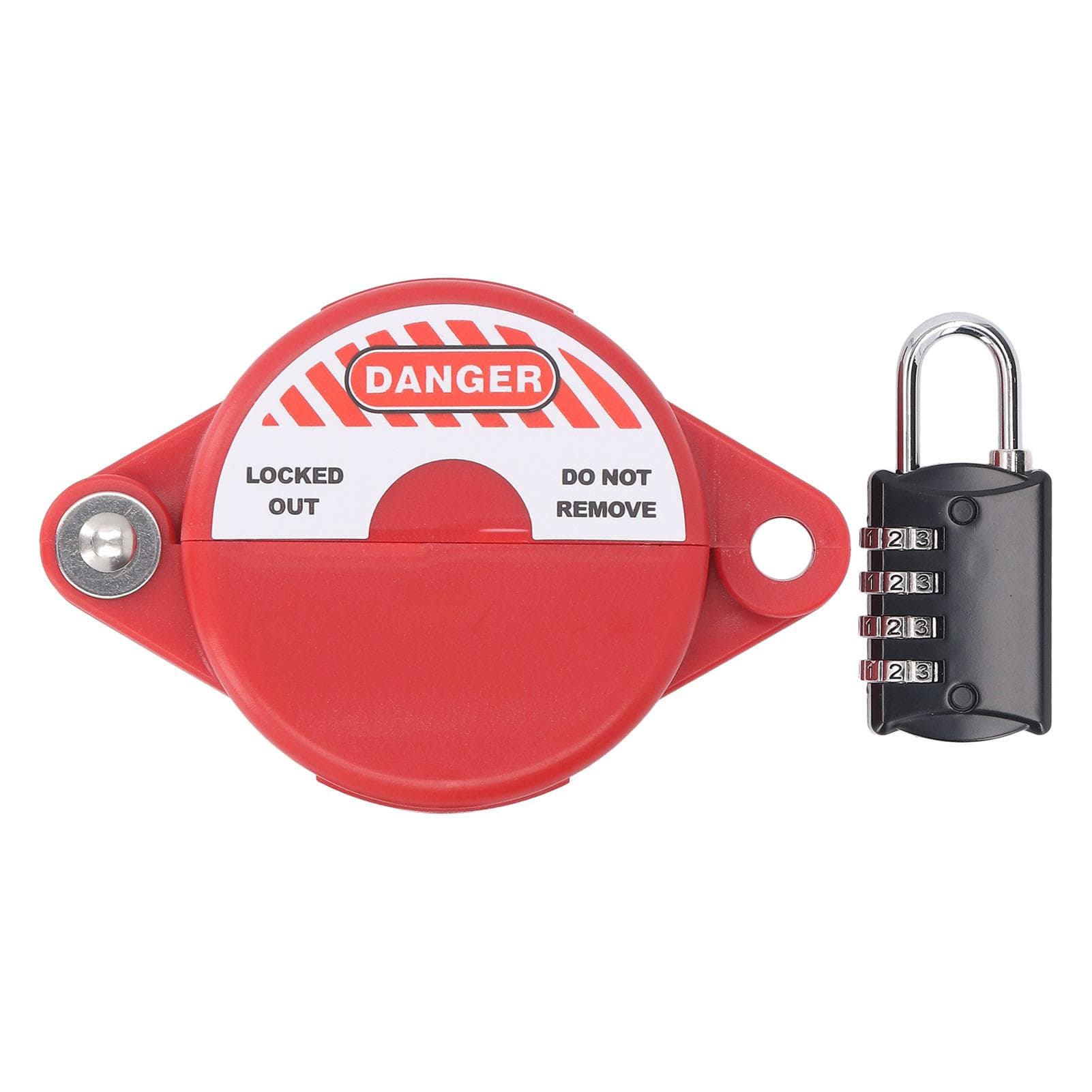 Gate Valve Lockout Device ABS Coded Lock Faucet Lock Device for 1 to 2 1/2in Valve Handle