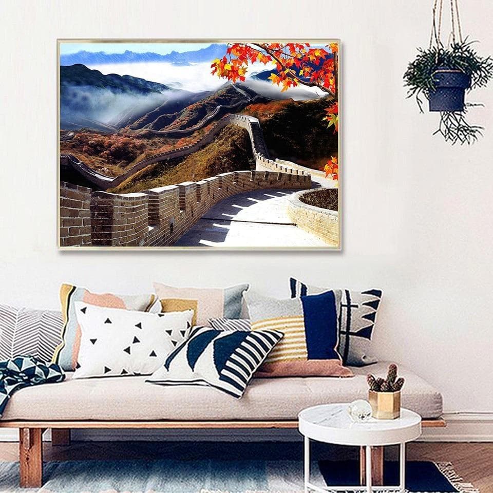 Diamond Painting Arrivals Great Wall Diamond Scenery Cross Stitch Diamond Embroidery Wall Decor 20X30CM
