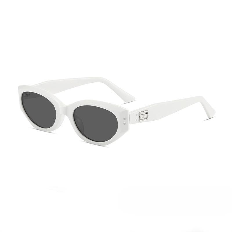 Zhang Ruonan's Same Style Acetate Cat-eye Sunglasses for Women with Anti-UV Sunshade for Square and Round Faces, Big Face Myopia Trend