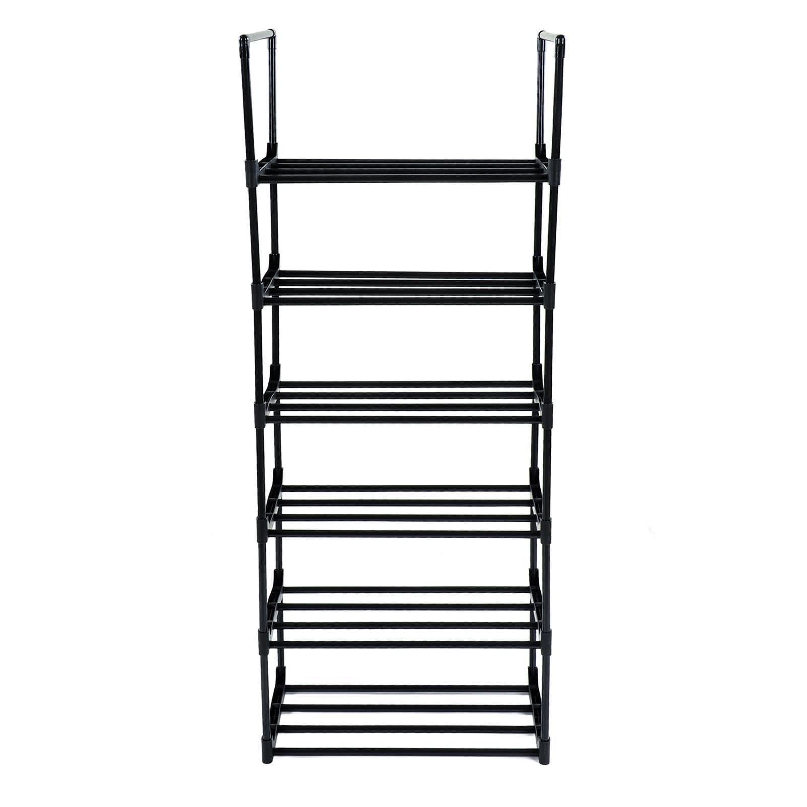 Shoe Rack Multifunctional Multilayer Large Capacity Shoe Shelf for Closet Hallway Bedroom Entryway 1 Column 6 Layers