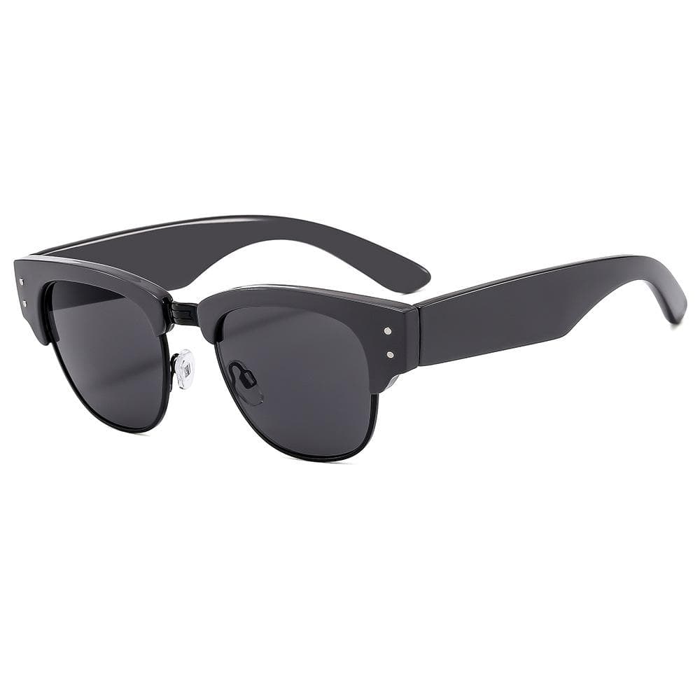 NEW Pilot Sunglasses Women Retro Oval Shades UV400 Protection Trendy Men Rivets Designer Sun Glasses as picture