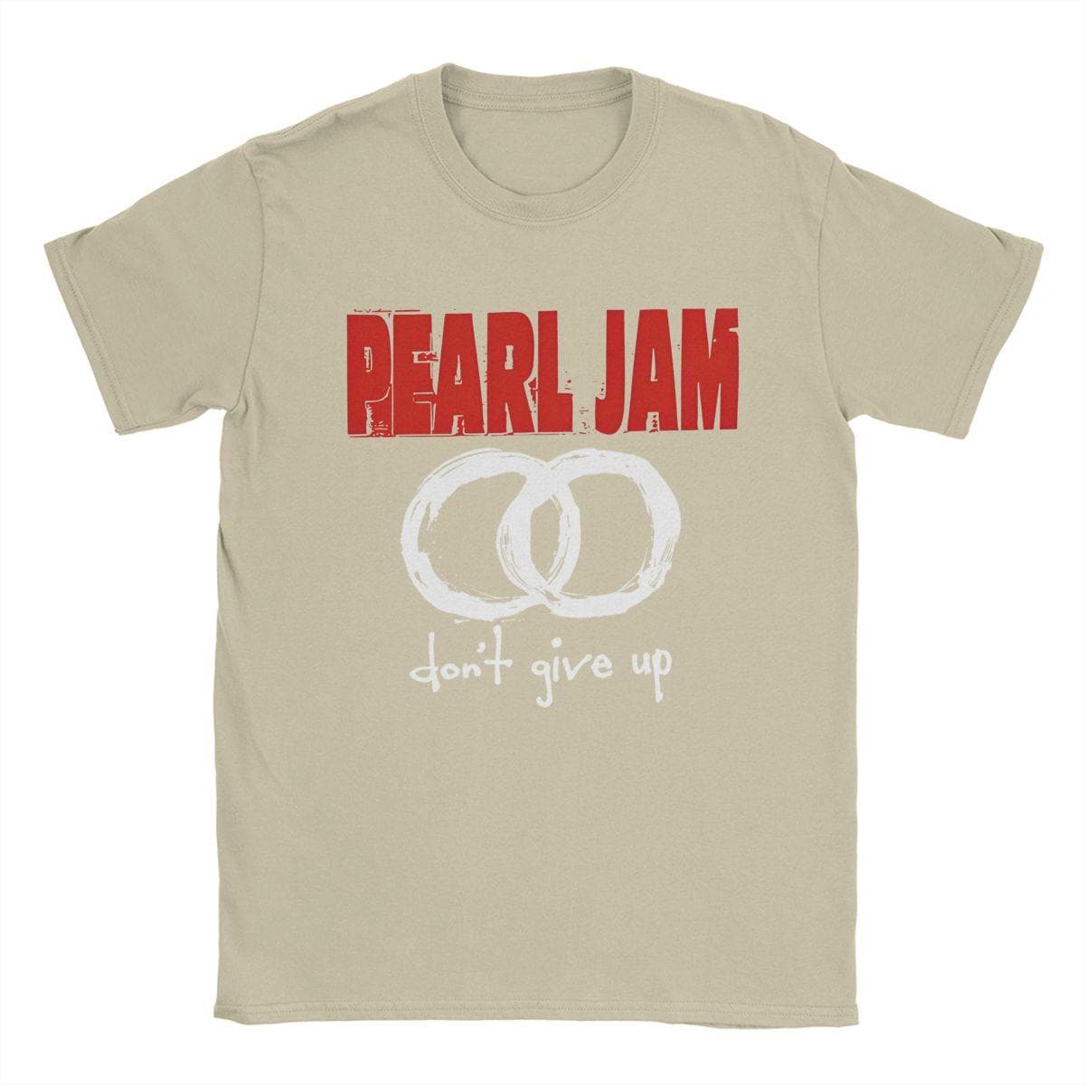 Fashion Pearls Jam Tour Album T-Shirts for Men Women Cotton Tee Shirt Adult Clothes XXXXXL khaki