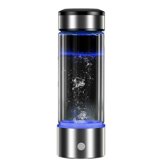 420ML Portable Hydrogen Water Generator Bottle with SPE PEM Technology Health Boosting Electrolyzed Water Cup 420ml black