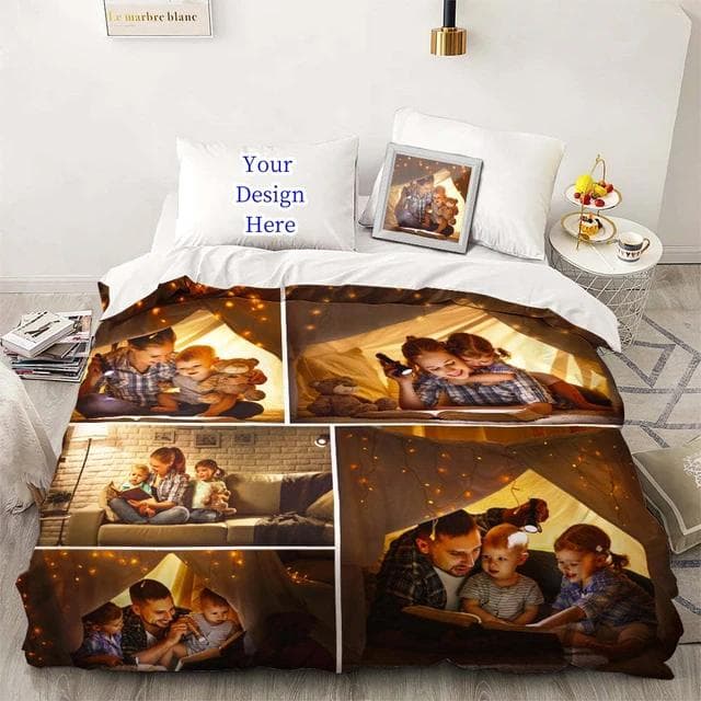 3D Custom Po Bedding Set Interesting Creative Customized Duvet Cover With Pillowcases Twin Full Queen King Size Dropshipping Au-Single140x210cm