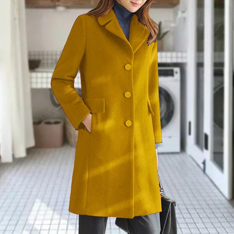 Autumn and Winter Woolen Women's Coat Japanese and Korean Coat 3XL