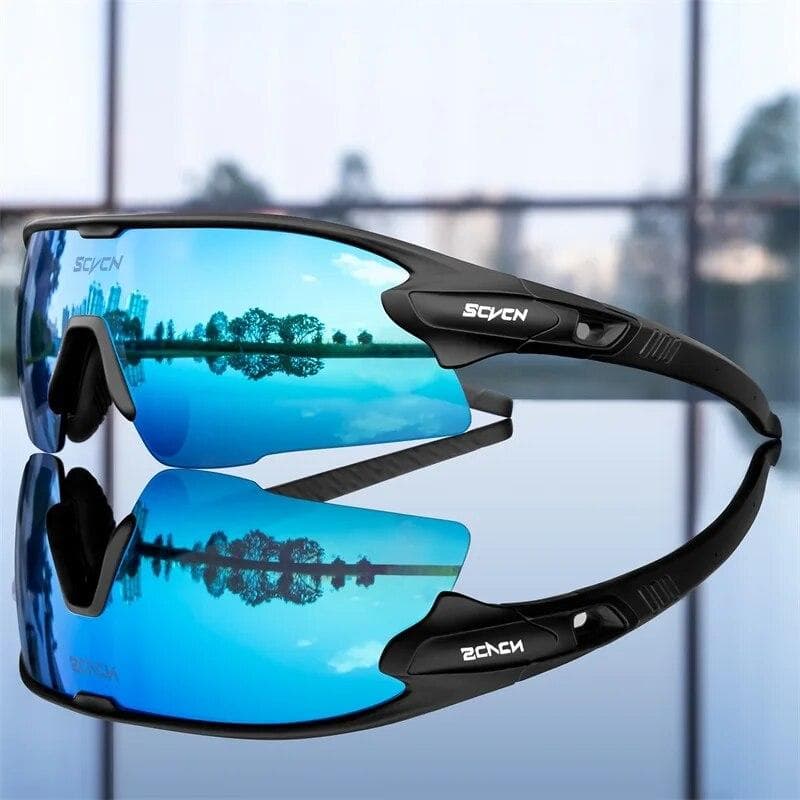 Mountain Bicycle Glasses Sport Men Sunglasses Cycling Goggles Outdoor MTB Road Running Sunglasses UV400 Protection Eyewear 3 lens