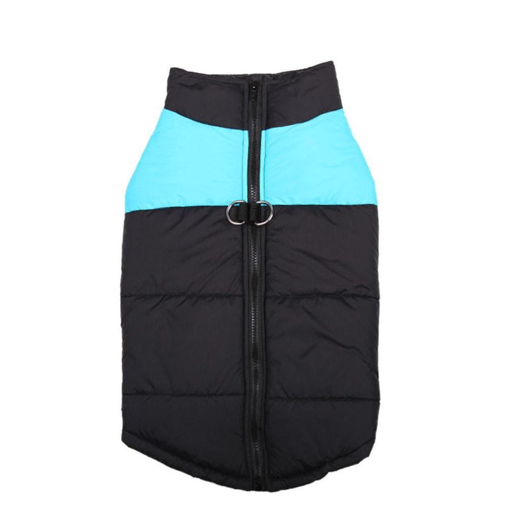 Padded Cold Winter Warm Vest Jacket Pet Clothes For Medium/Large Dogs 3XL blue