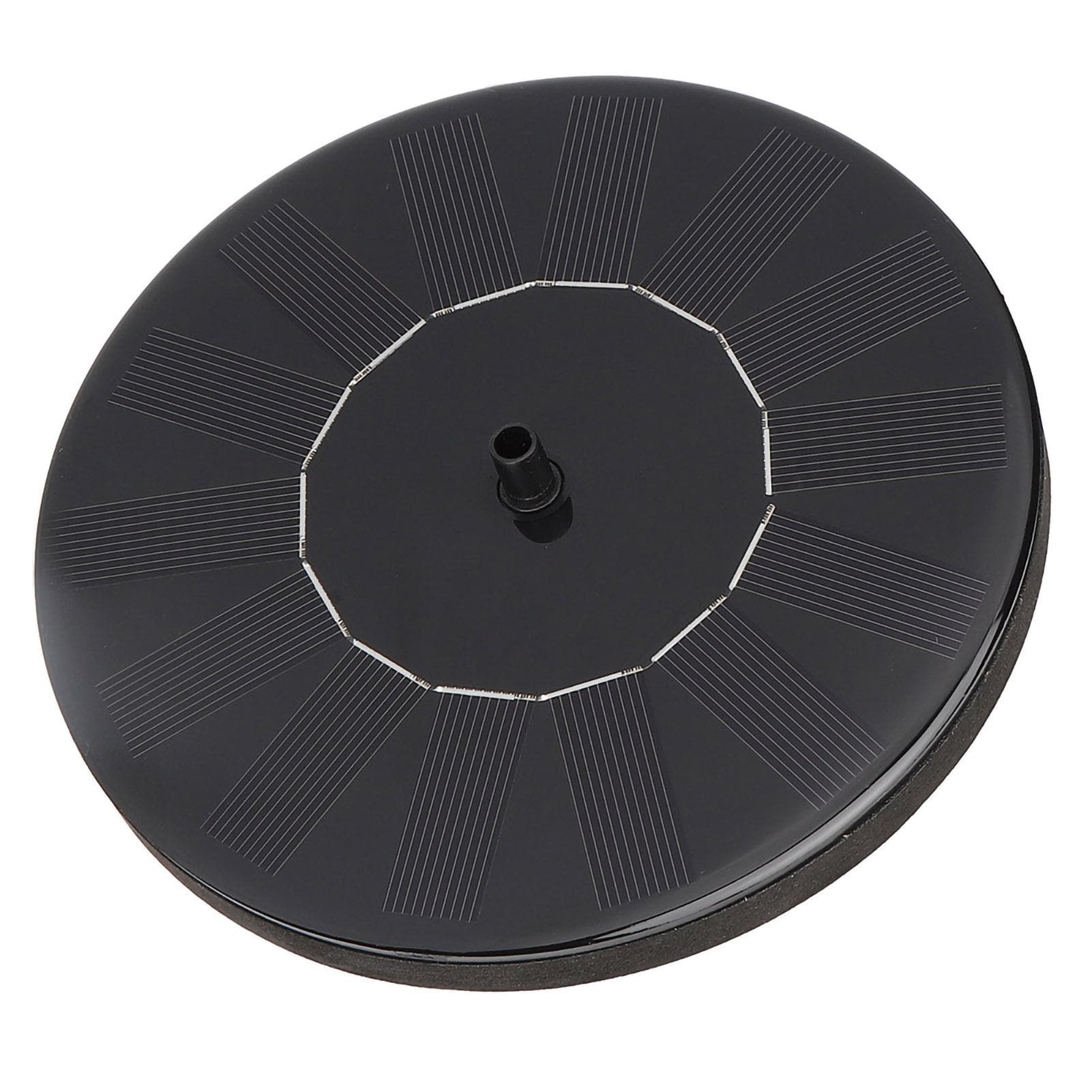 Solar Water Pump AntiClogging Brushless DC Black Double Filter Detachable Adjustable Flow