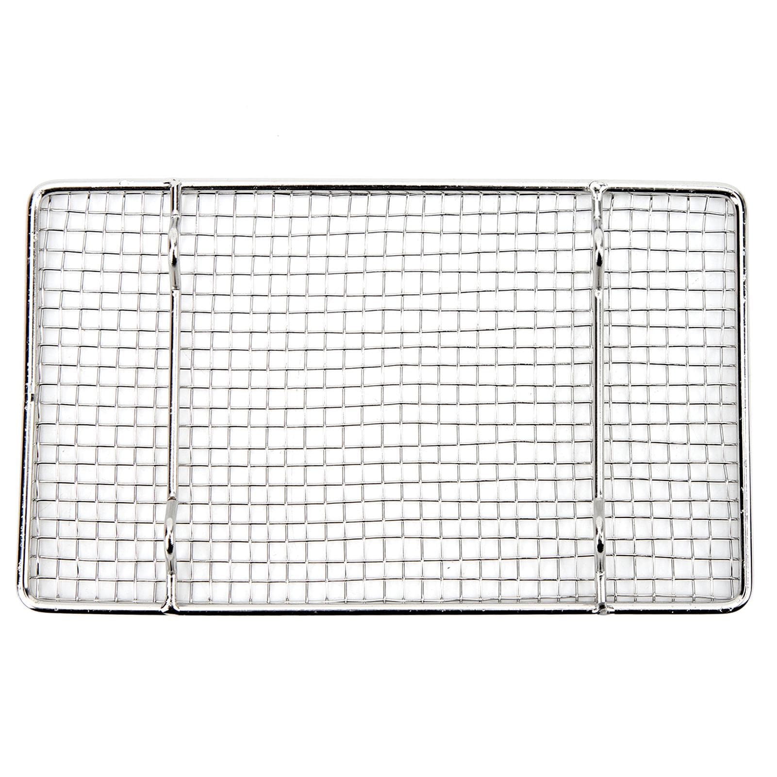 Grill Grate Dishwasher Safe Rectangular Rust Proof Stainless Steel Grill Mesh Rack for Barbecue L(for 6.5-9kg)