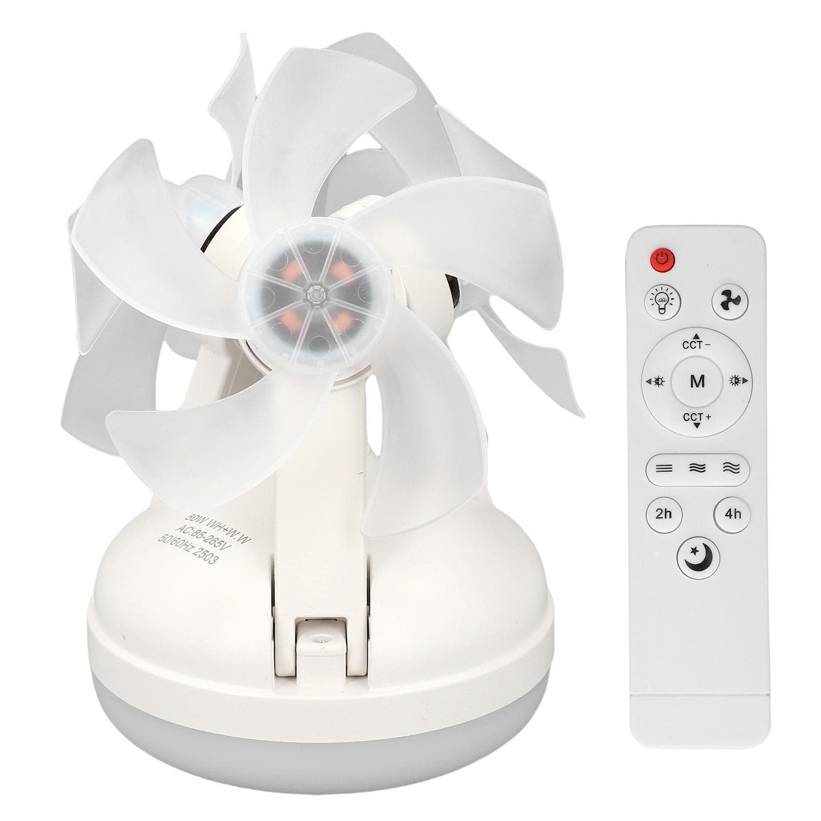 Ceiling Fan with Light Timer 3 Color Temperature Stepless Dimming E26 E27 Quiet Fan Light for