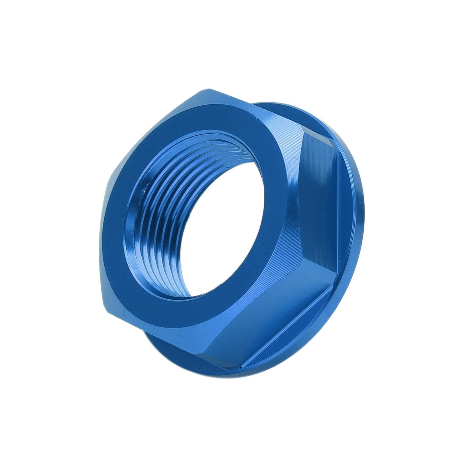 Motorcycle Rear Wheel Axle Nut M22x1.5 Aluminum Replacement for Kawasaki KX125 2003?2008Blue blue