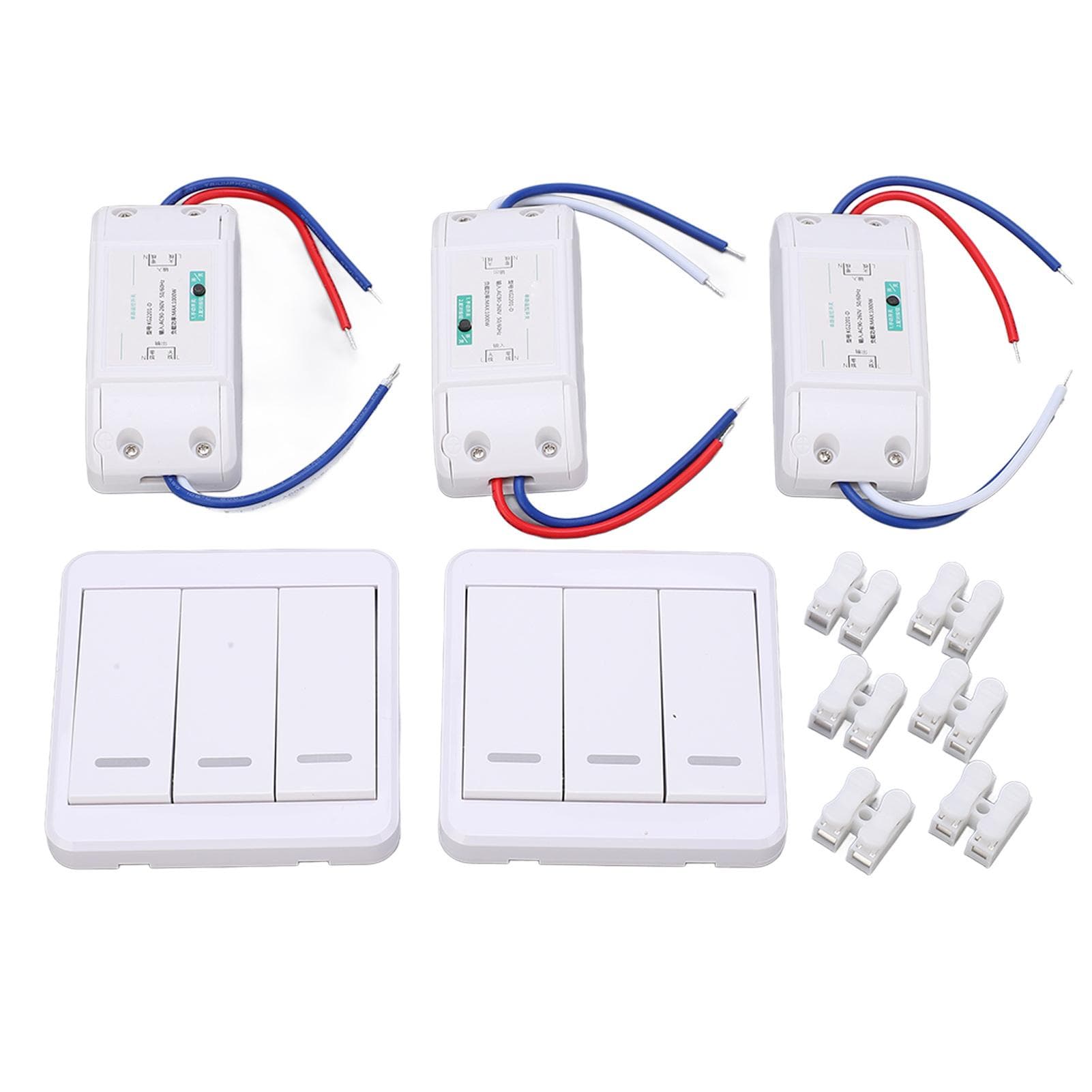 Wireless Light Switch Radio Frequency Controlling Stable Signal Reliable Durable Wall Button for