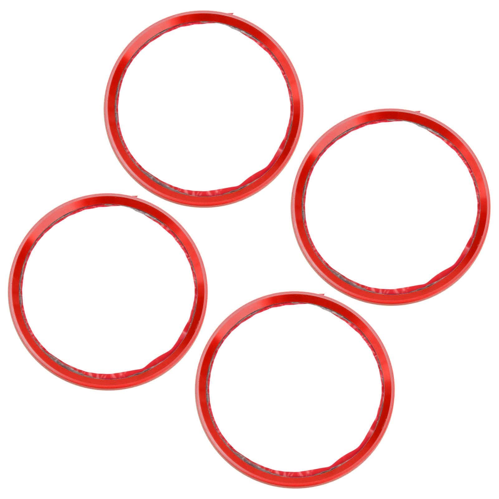 4PCS Wheel Hub Ring Centric Decoration Spacer Aluminium Alloy for Car ModificationBlue
