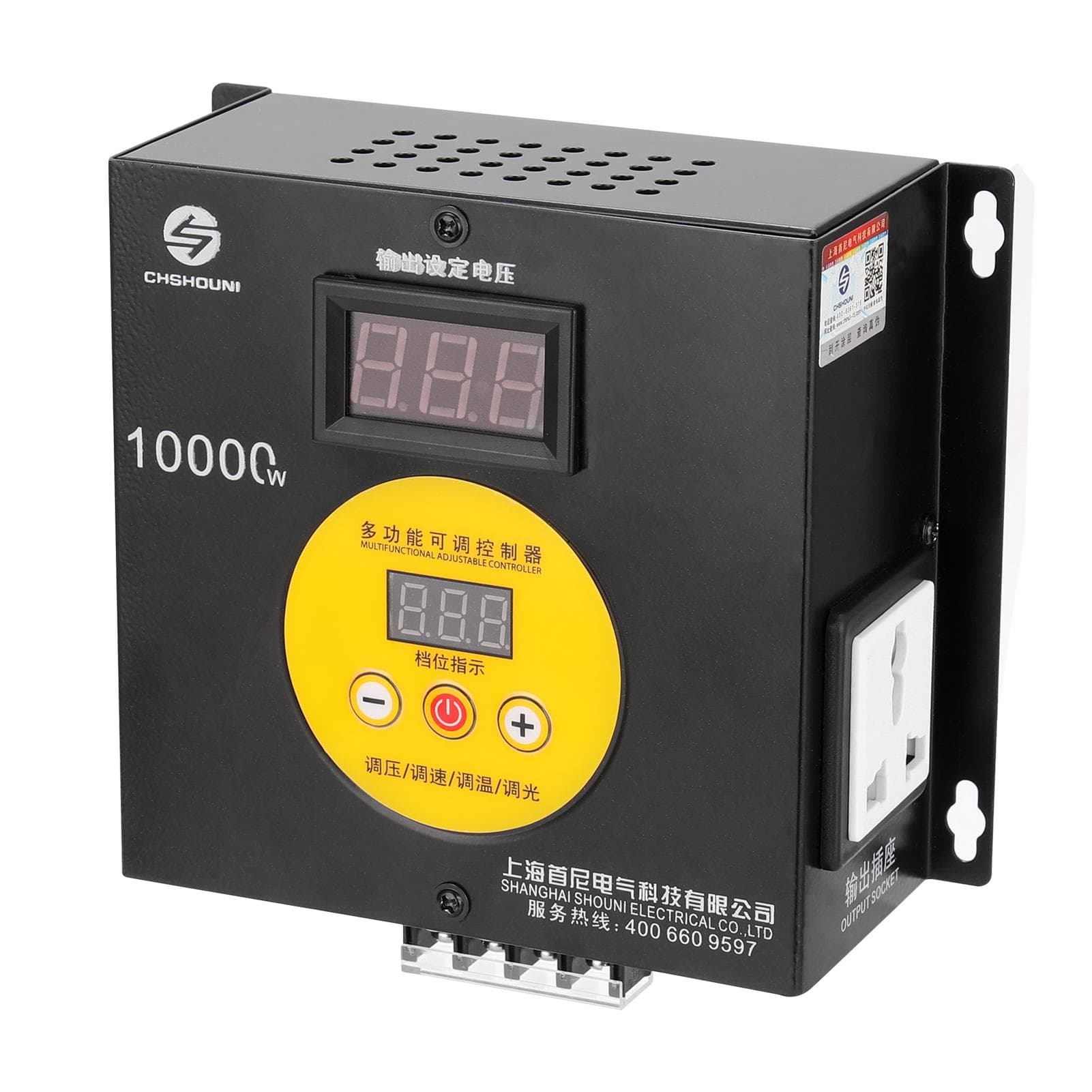10000W Household Compact Variable Voltage Controller Portable Speed Temperature Light Voltage EU Plug multicolour