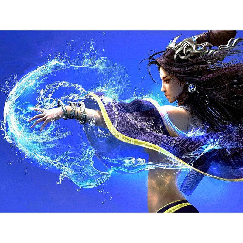 Full Round Drill Diamond Embroidery Magical Girl 5D DIY Diamond Painting Cross Stitch Rhinestone 20X30CM