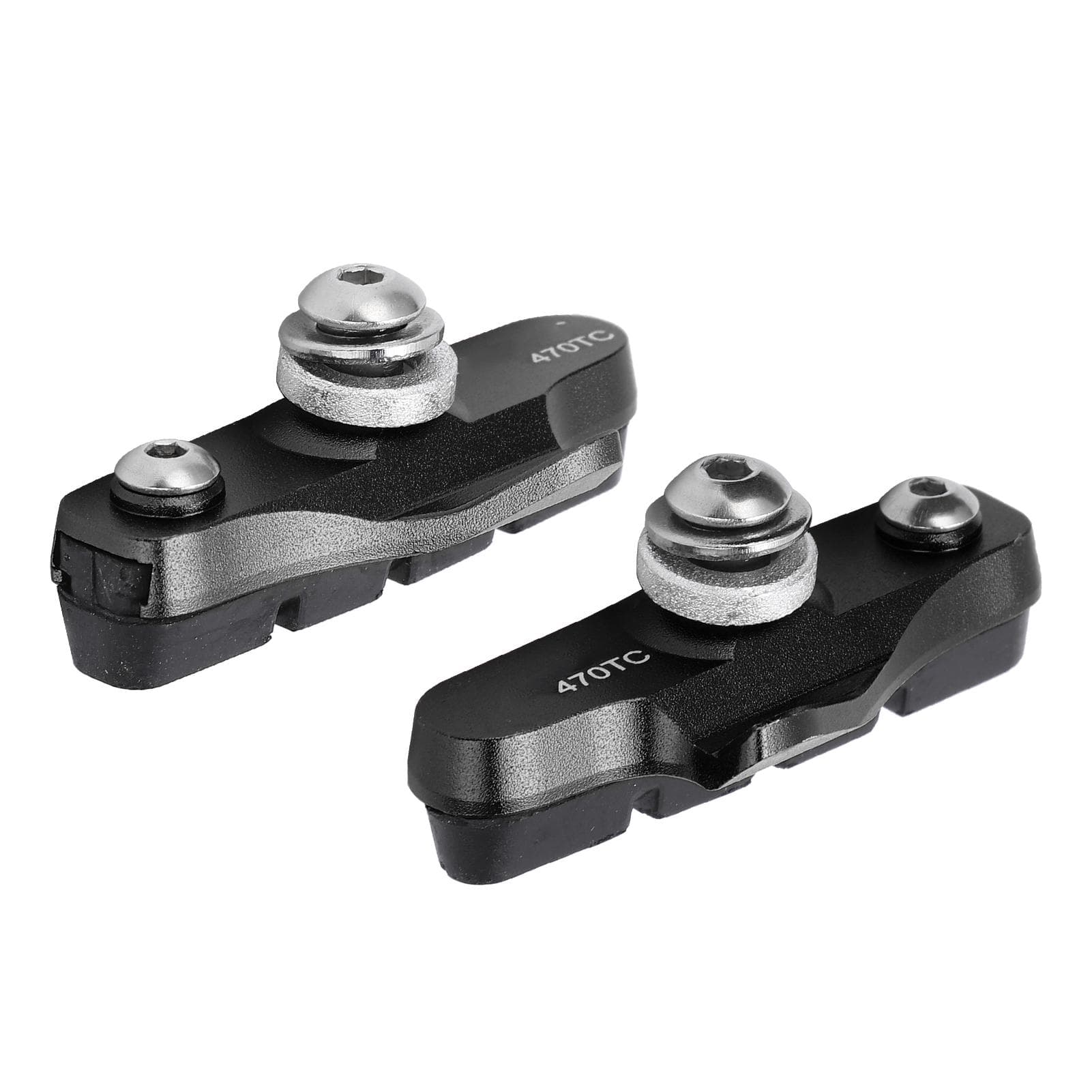 1 Pair Road Bike Brake Pads Folding Bicycle Brake Blocks Shoes Cycling AccessoriesBlack