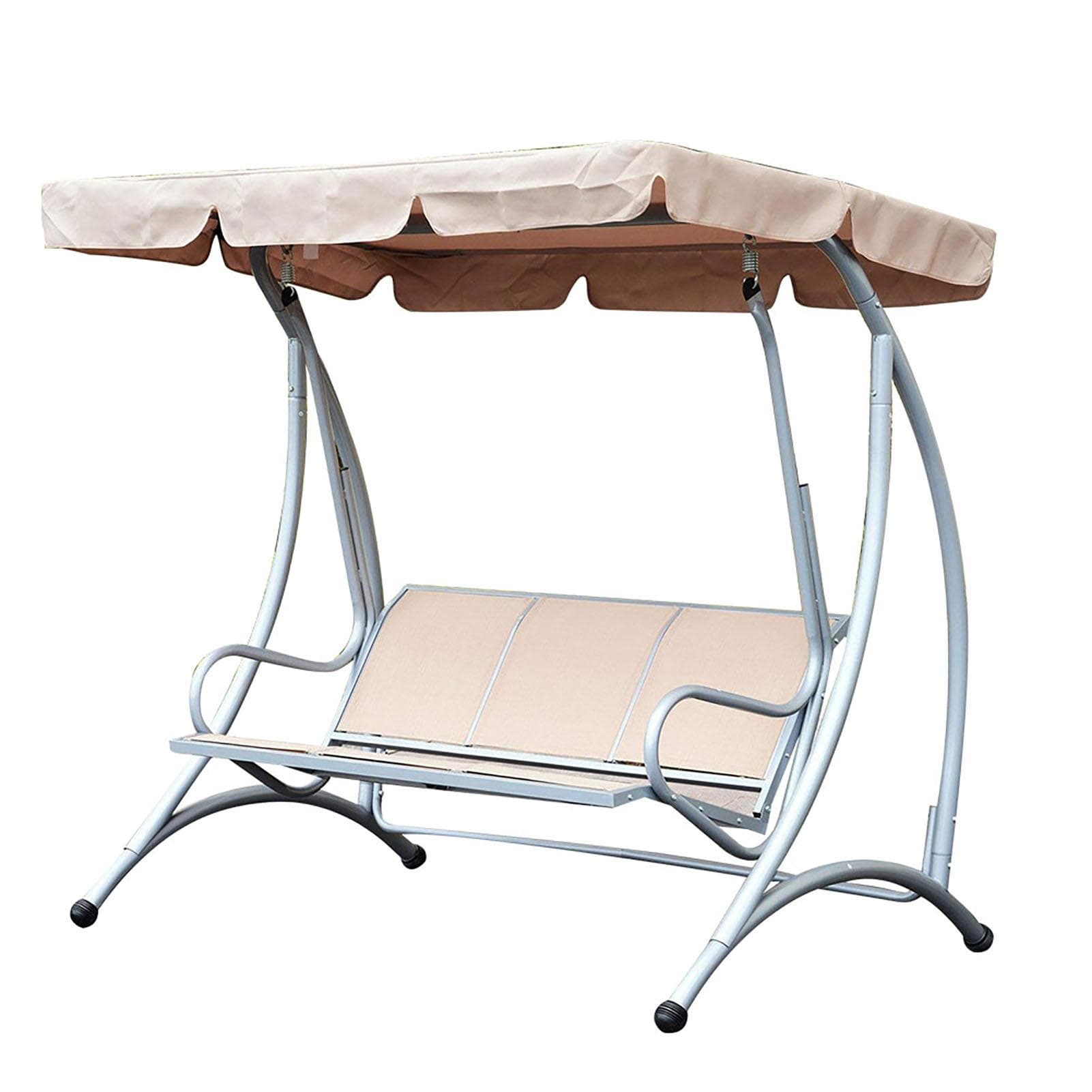 Waterproof Swing Seat Top Cover Outdoor Rainproof Durable Anti Dust Protector Beige beige
