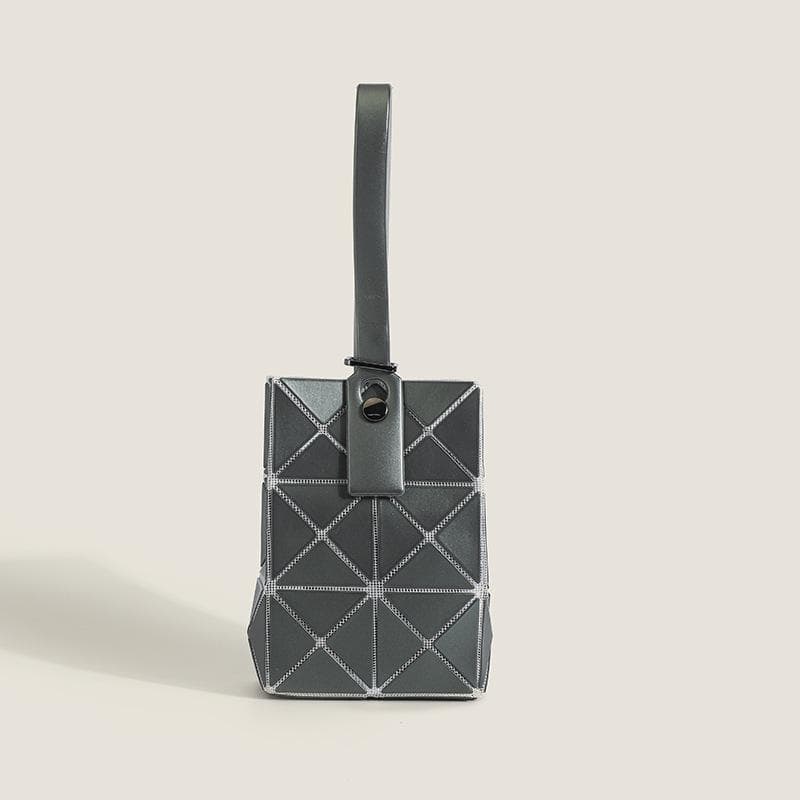 Women's Bag Mini Mobile Phone Bag All-match Key Bag Geometric Diamond Check Hand Bag Mini Hand Bag black
