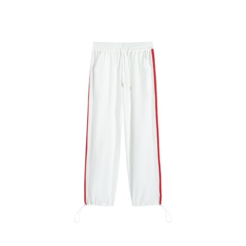 Striped Wide-leg Pants Women's Summer Women's New Loose Casual Pants Drape Straight Sweatpants S